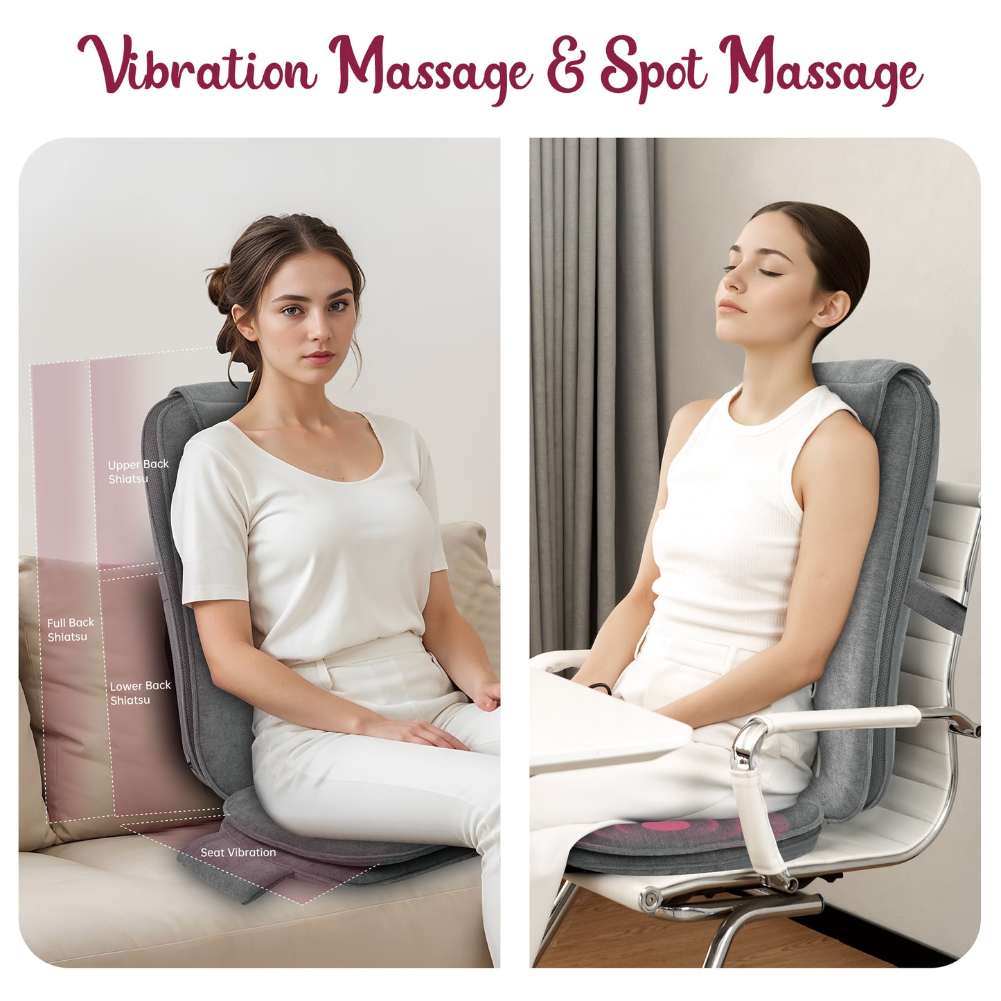 Therazzage Shiatsu Back Massager with Soothing Heat