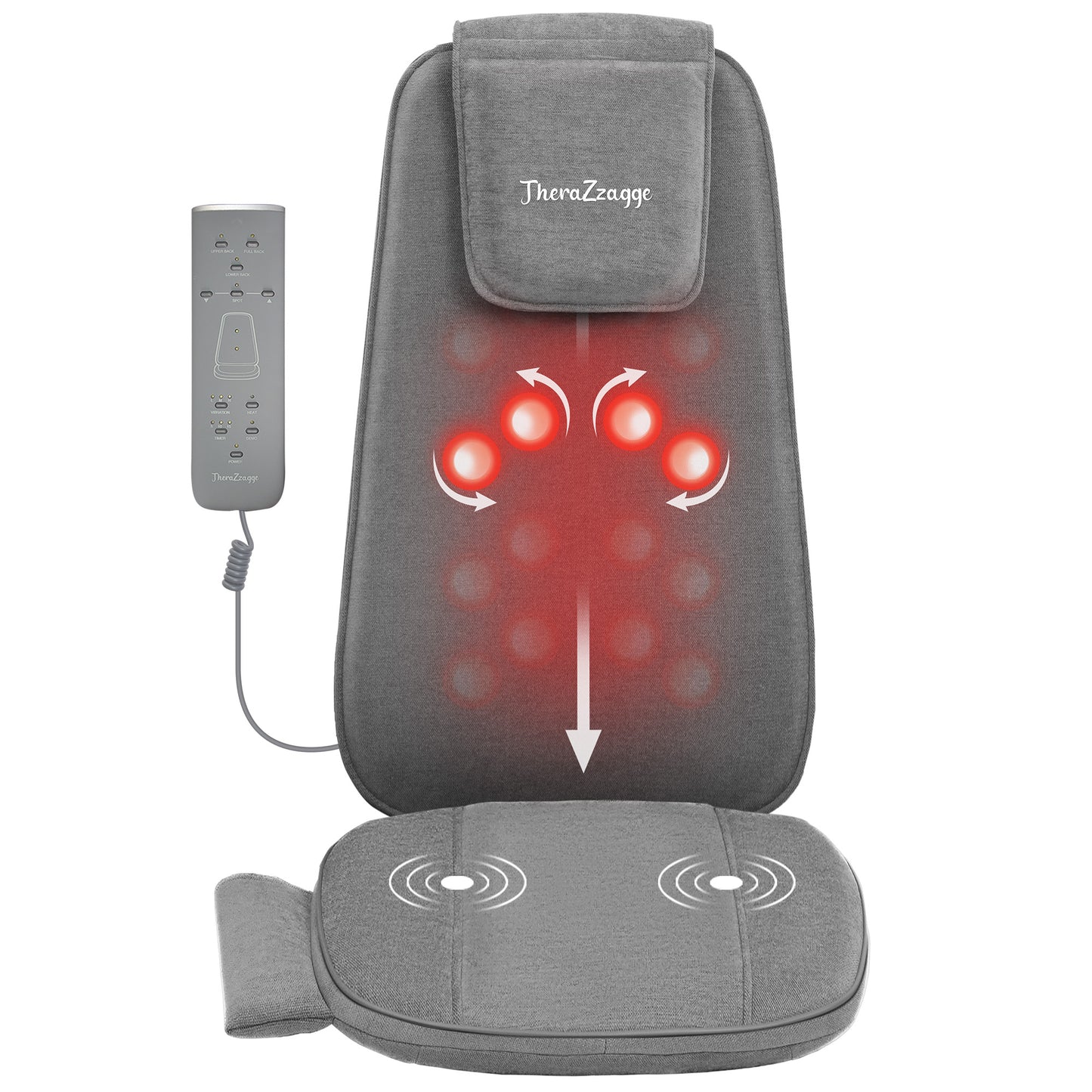 Therazzage Shiatsu Back Massager with Soothing Heat