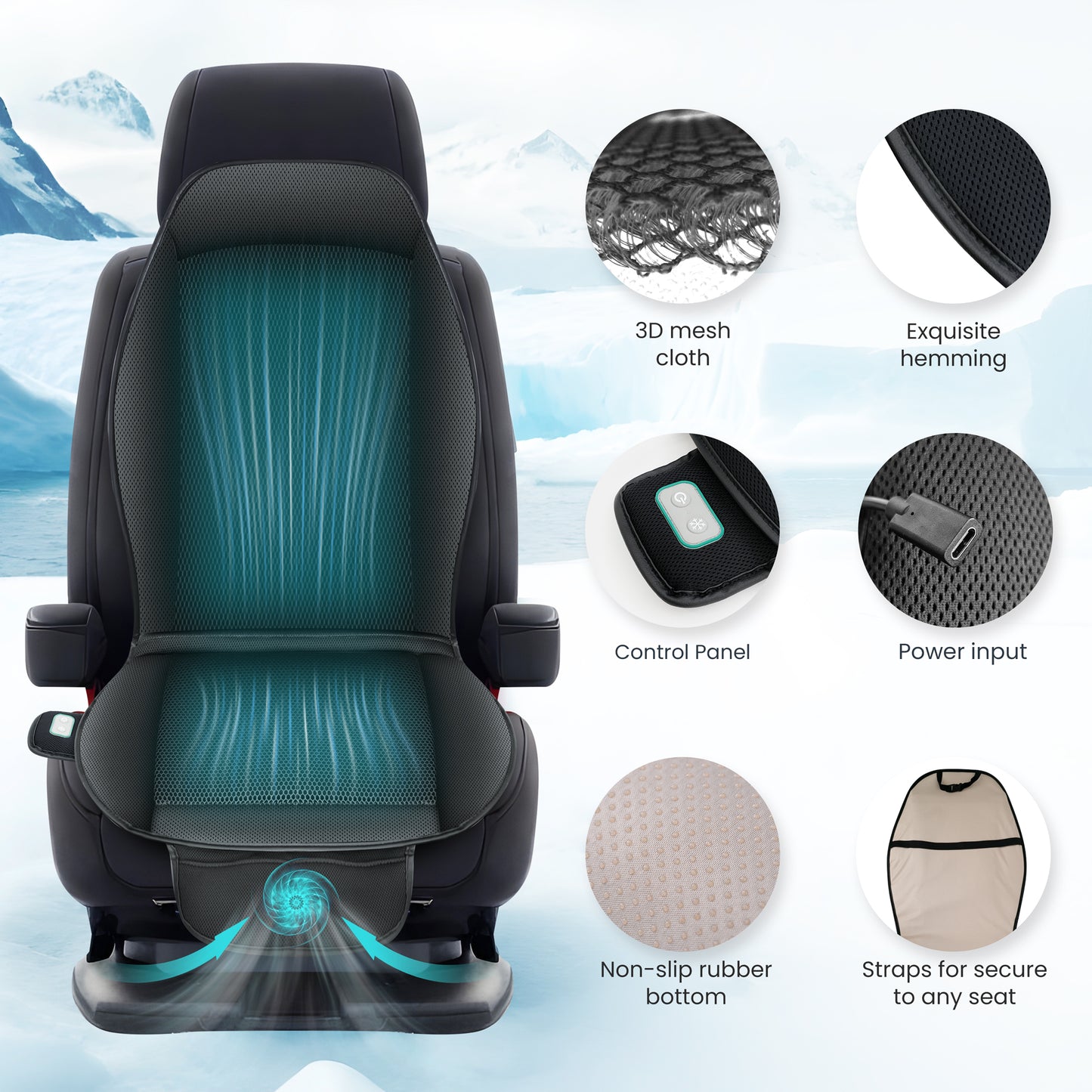 Therazzagge Cooling Seat Cover for Car
