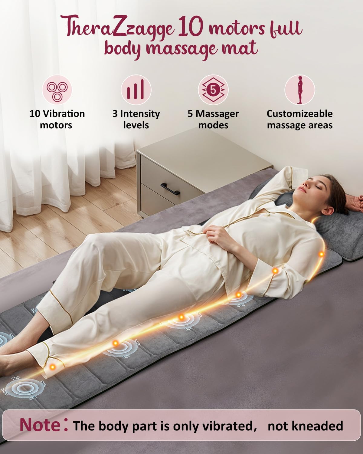 Therazzage Full Body Massage Mat with Heat