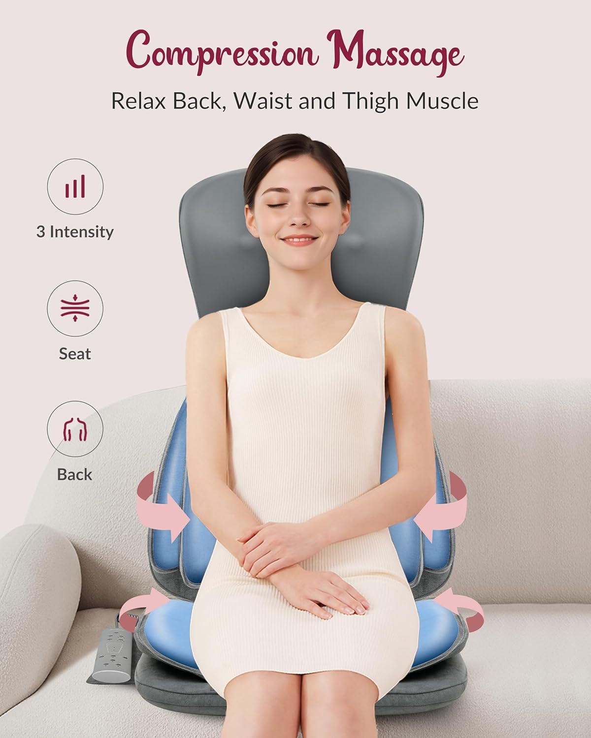 Therazzage Shiatsu Neck Back Massager with Heat