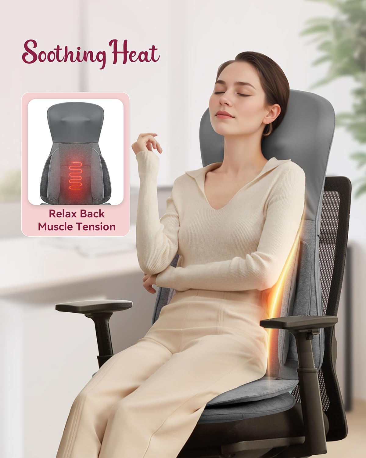 Therazzage Shiatsu Neck Back Massager with Heat