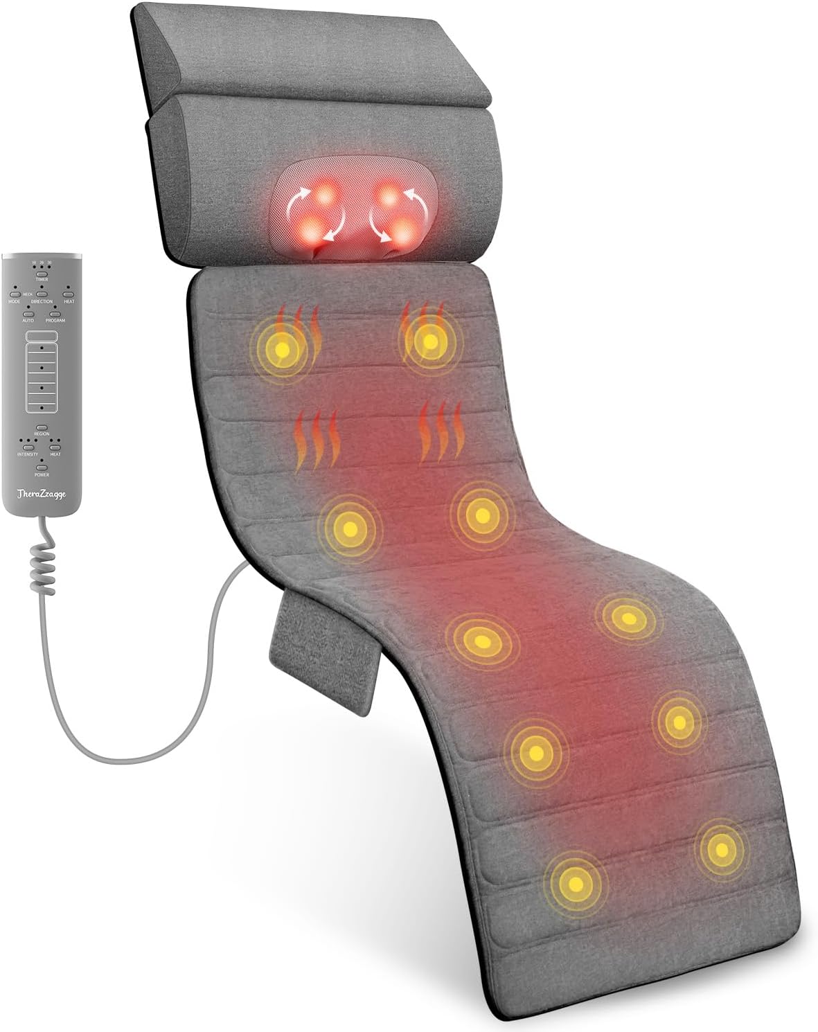 Therazzage Full Body Massage Mat with Heat