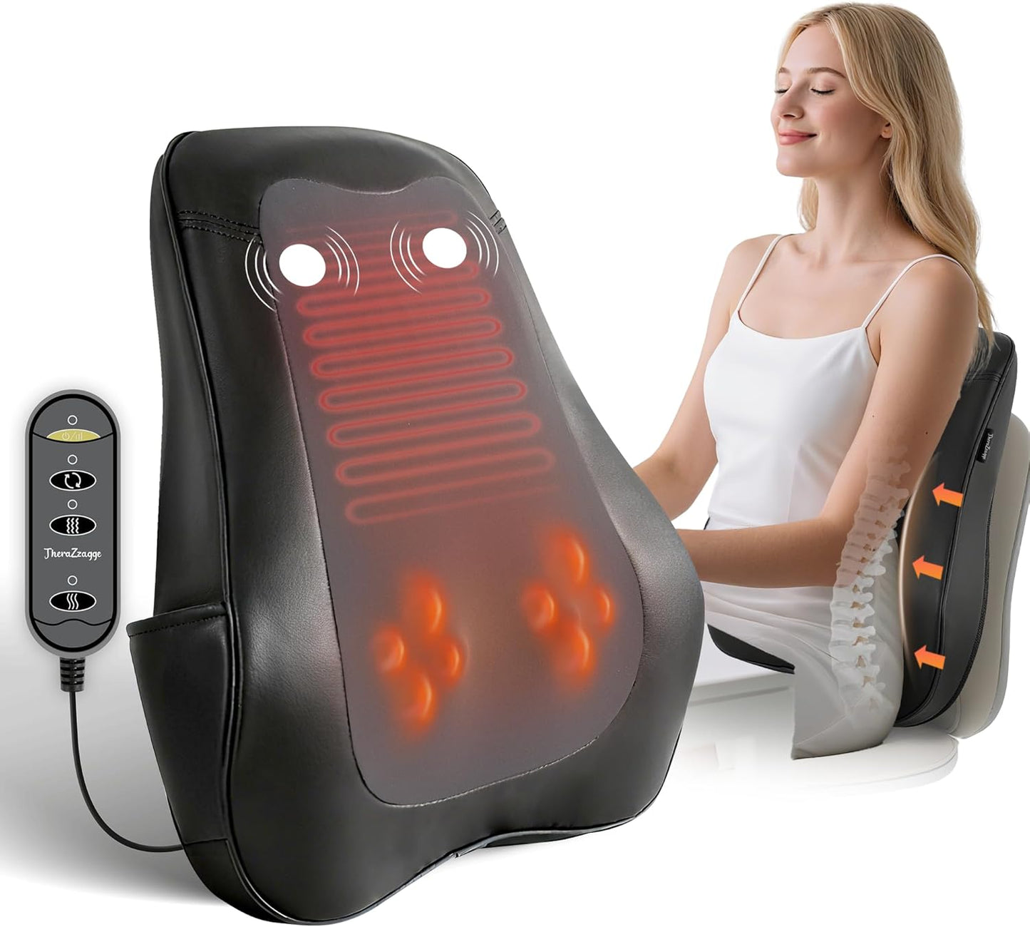 THERAZZAGGE Back Massager for Pain Relief Deep Tissue