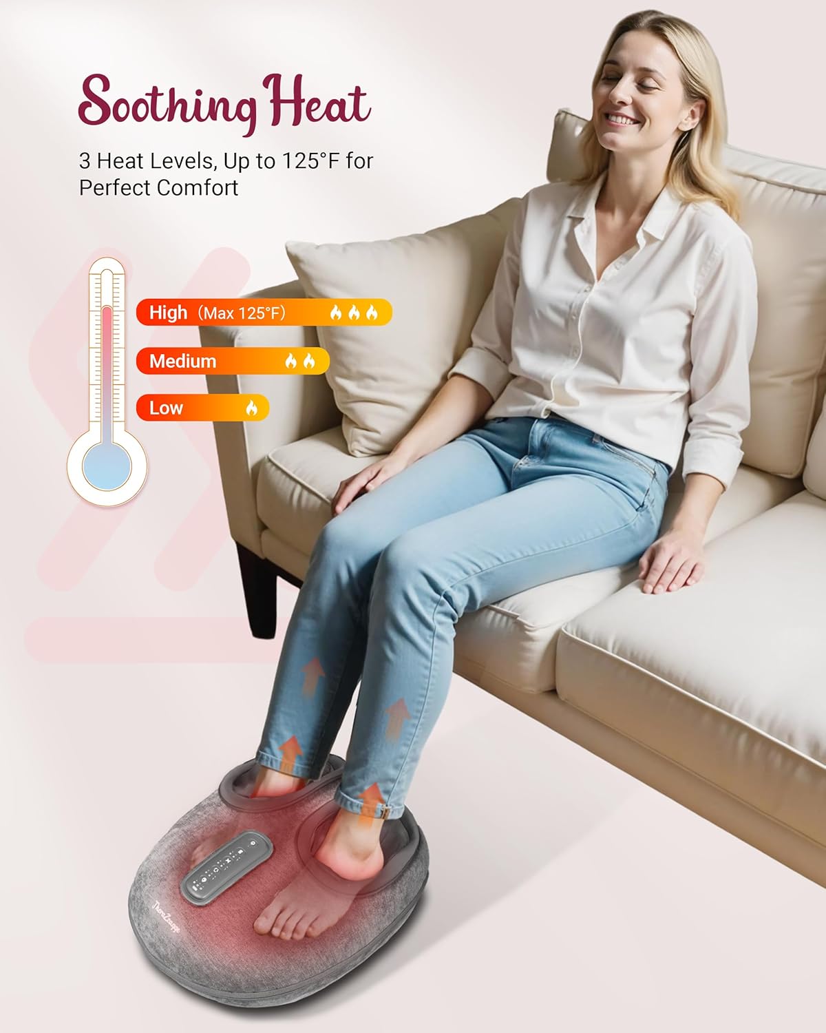 THERAZZAGGE Shiatsu Foot Massager with Heat [2026 Upgraded]