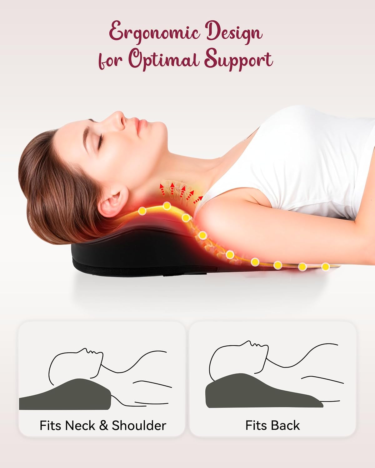 THERAZZAGGE Back Massager for Pain Relief Deep Tissue