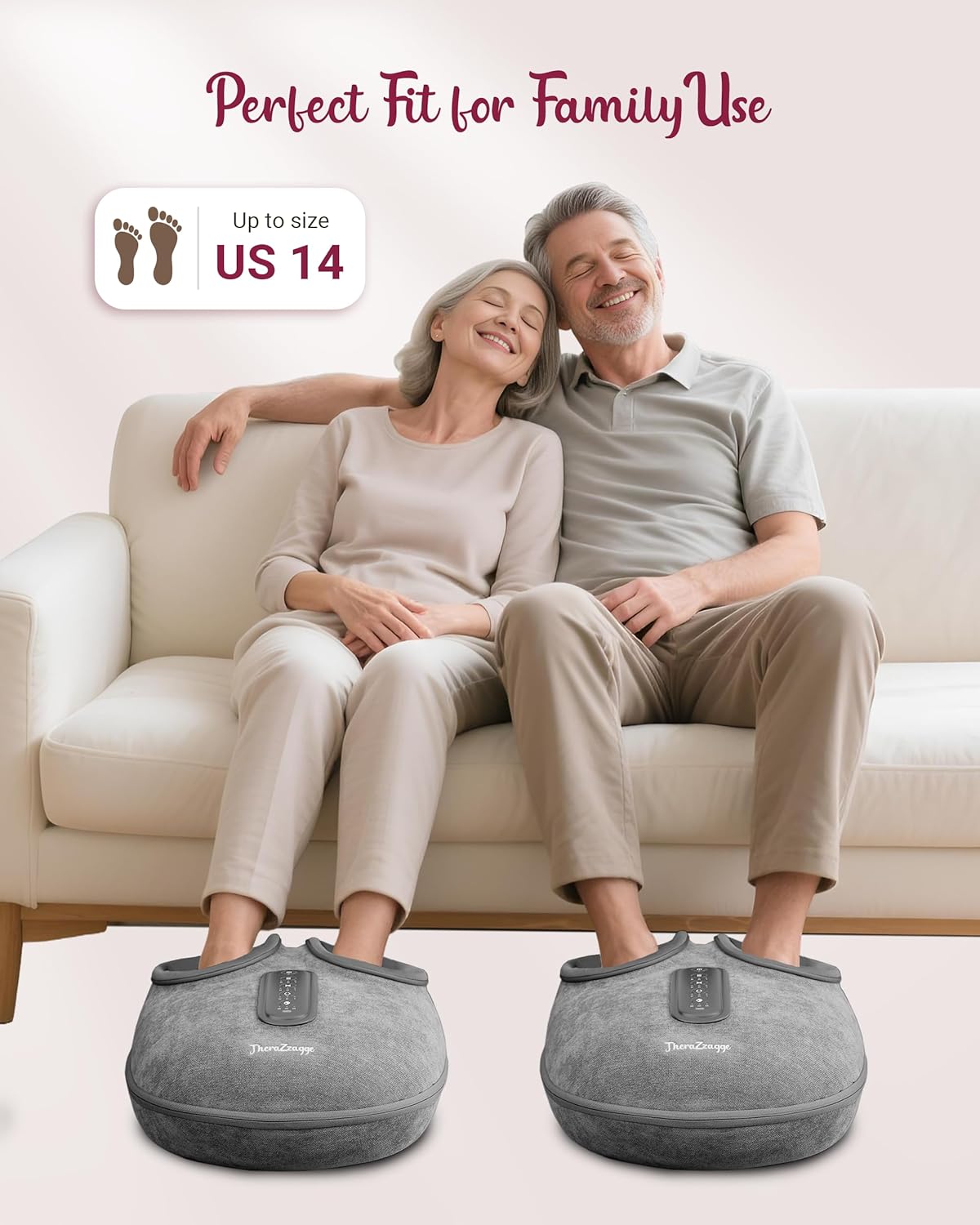 THERAZZAGGE Shiatsu Foot Massager with Heat [2026 Upgraded]