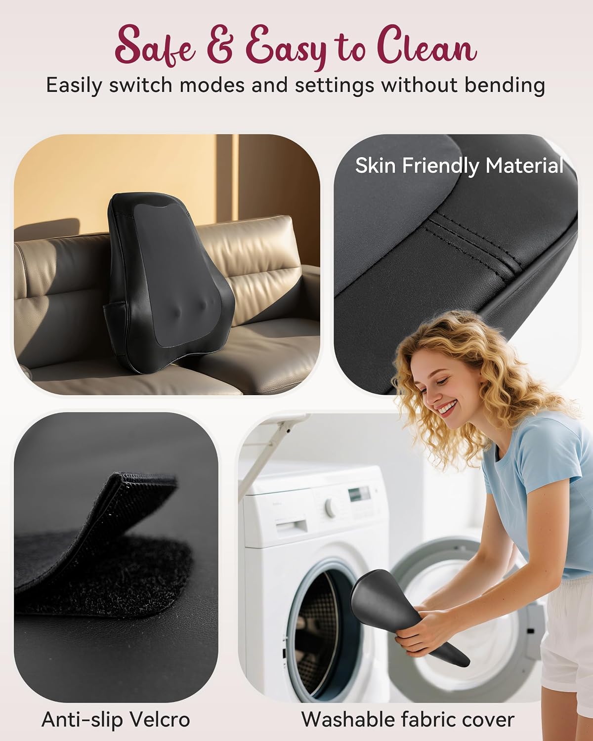 THERAZZAGGE Back Massager for Pain Relief Deep Tissue
